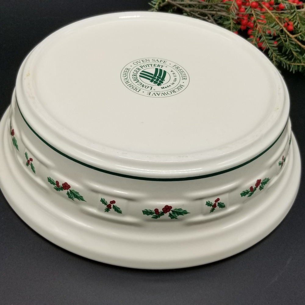 Longaberger Ceramics Holiday Edition Cooking Dish